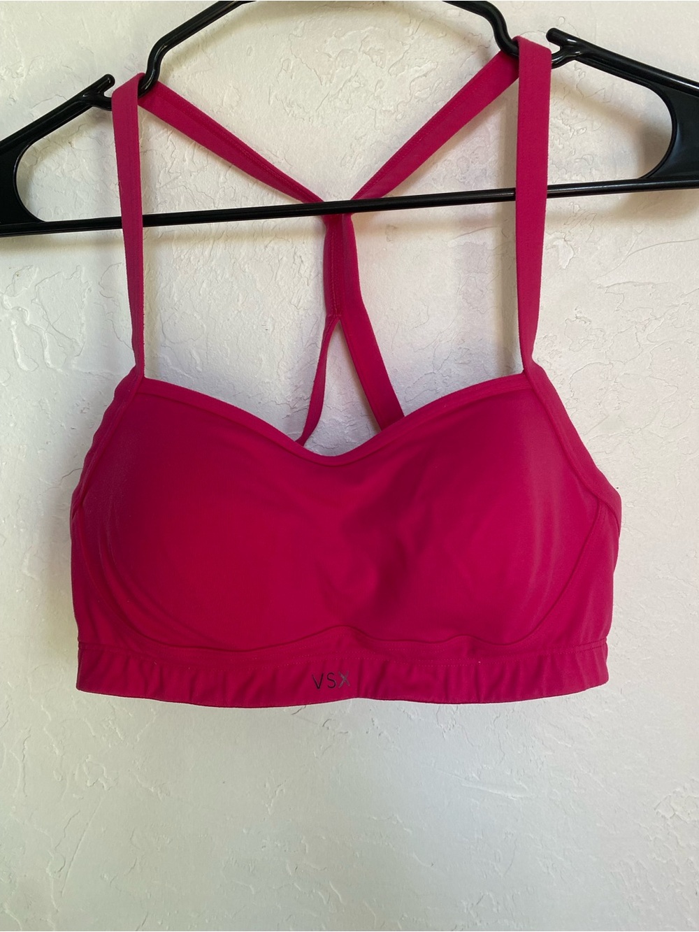 Victoria's Secret Hot Pink Strappy Sports Bra